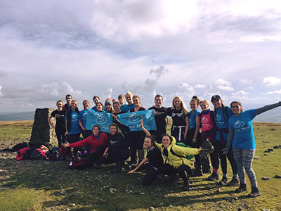 Group on the Yorkshire 3 peaks