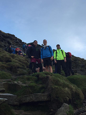 Group on the Yorkshire 3 peaks