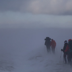 Walking in snow