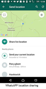 Whatsapp share location