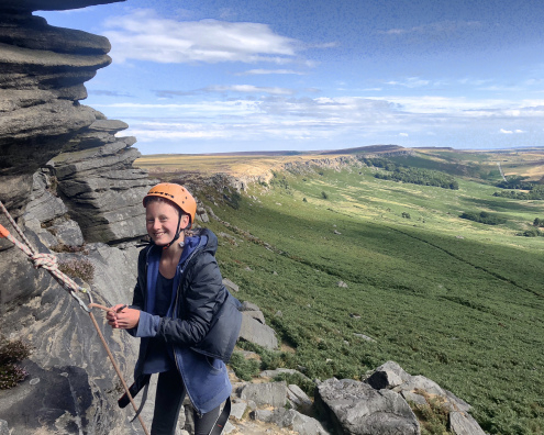 Climbing in the Peak District