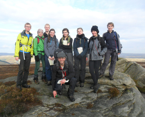 UEA students on Hill Skills