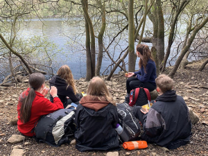 DofE group at a river