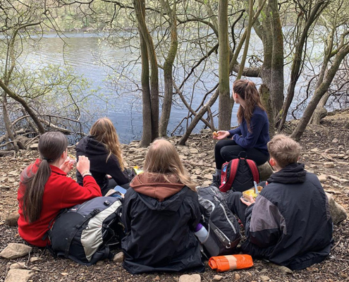 DofE group at a river