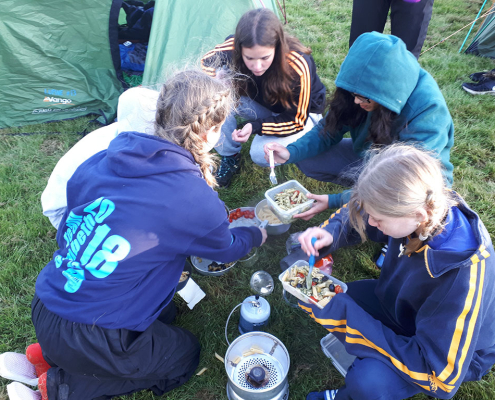 DofE group cooking