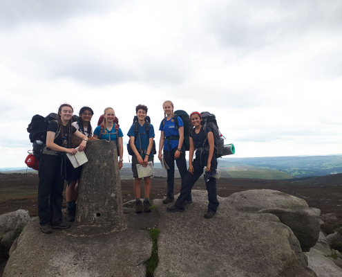 DofE group at Simons Seat