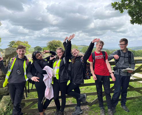 DofE group at a gate