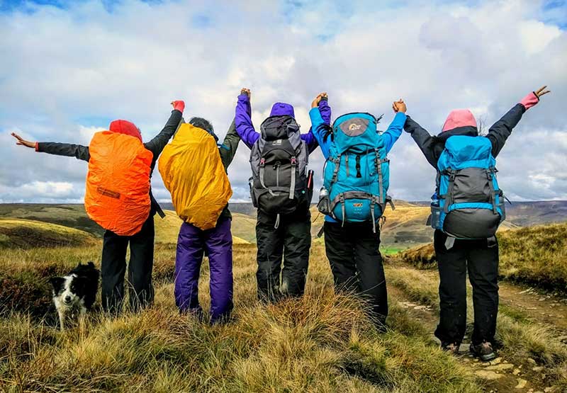 DofE group in the Peak District
